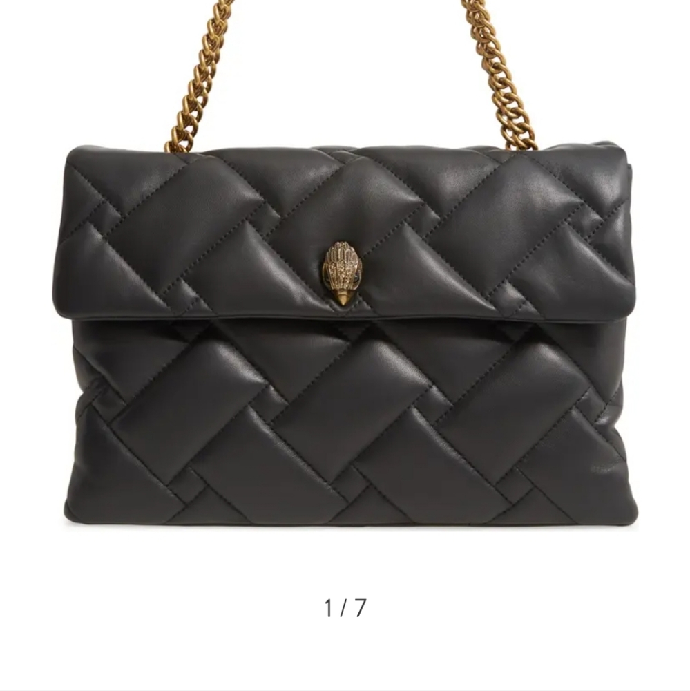 XXL Kensington Soft Quilted Leather Shoulder Bag KURT GEIGER LONDON